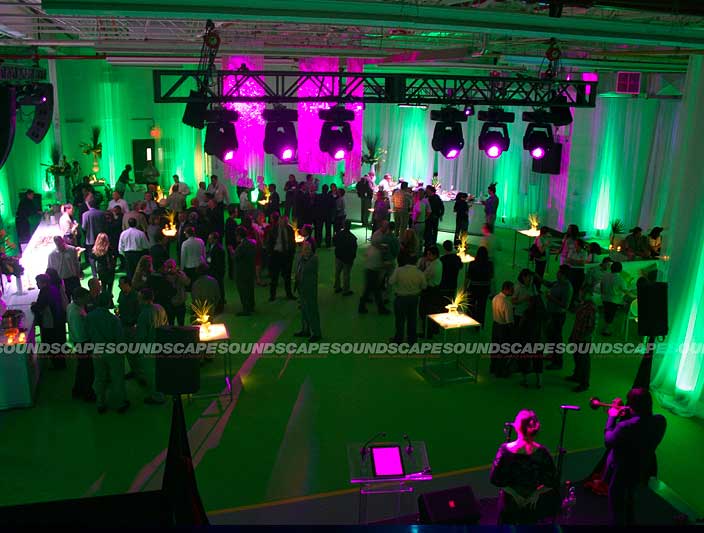 Soundscape corporate light set-up